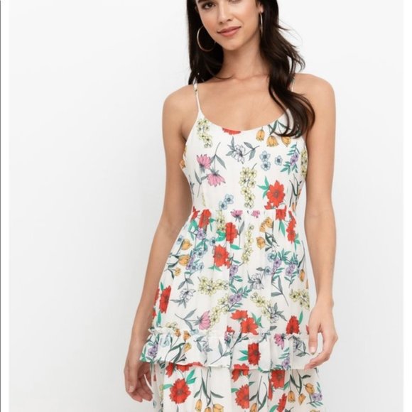 YUMI KIM ivory St. Martin floral tiered ruffle chiffon maxi - Picture 15 of 15